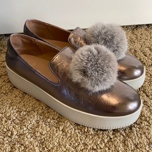 Linea Paolo Sammy slip in gunmetal grey sneaker